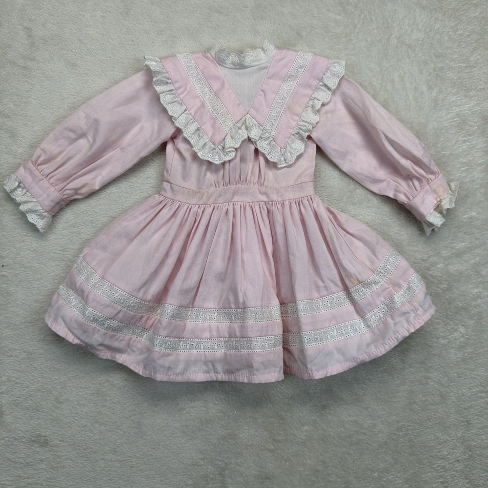 American Girl Nellie Spring Party Dress Pink Lace 18" Doll Retired 2005